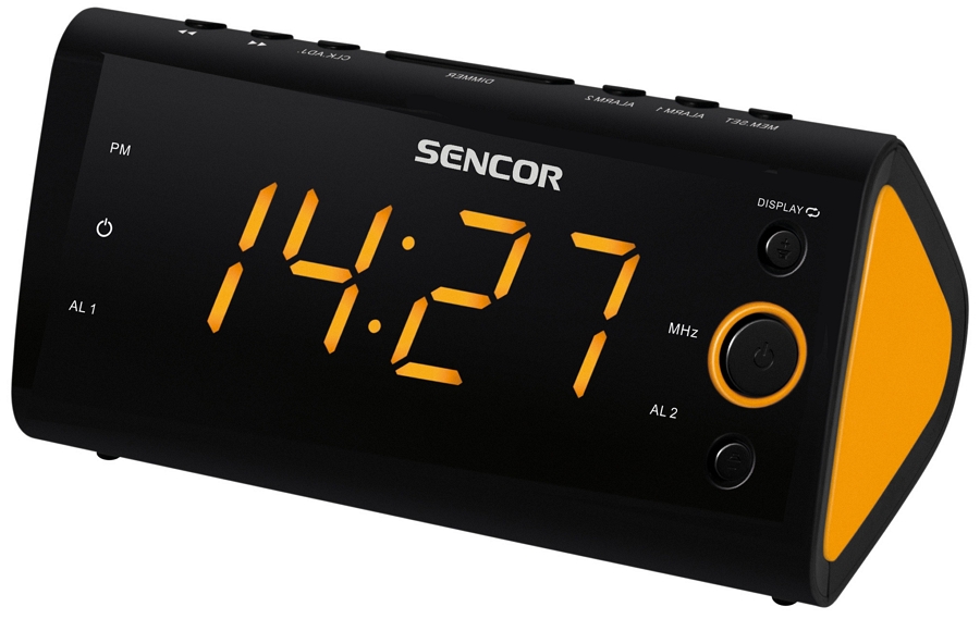Radio cu ceas Sencor SRC 170 OR Digital / Negru / Mono photo 1