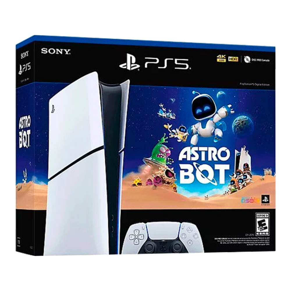 Игровая приставка Sony PlayStation 5 Slim 1TB Digital White + ASTRO BOT photo 1 Игровая приставка Sony PlayStation 5 Slim 1TB Digital White + ASTRO BOT photo 1