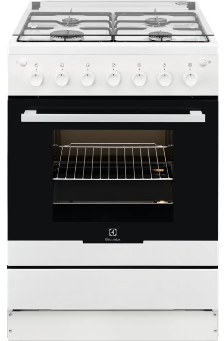 Plita de gaz Electrolux EKG61182OW / 4 arzatoare / 60 cm / Alb photo 1