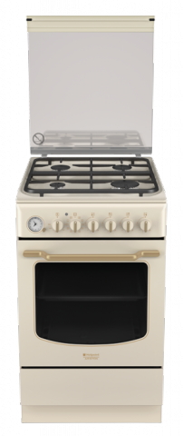 Газовая плита Hotpoint-Ariston HT5GM4AF C (OW) EA / 4 конфорок / 50 см / Бежевый photo 1