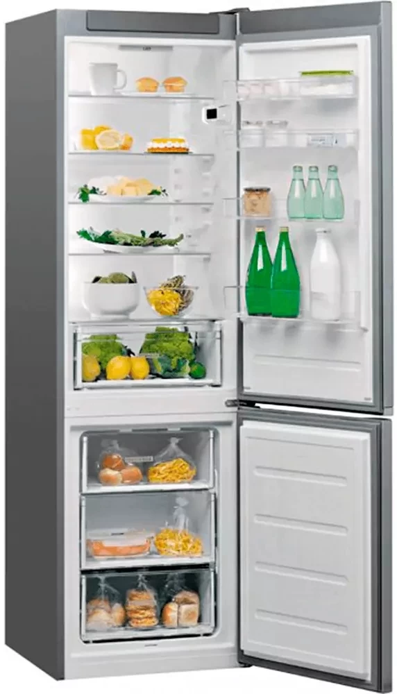 Frigider cu doua usi Whirlpool W5911EOX / 372 l / 201.3 cm / G / Gri photo 2