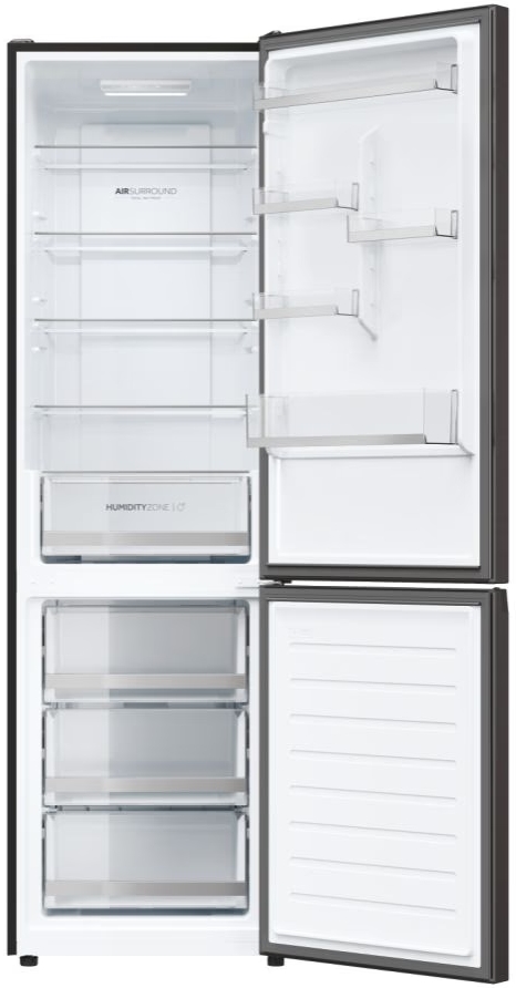 Frigider cu doua usi Haier HDW1620DNPD / 377 l / 200 cm / D / Gri photo 2