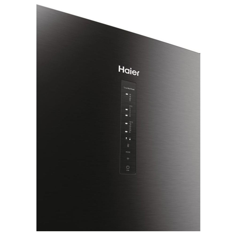 Frigider cu doua usi Haier HDW3620DNPD / 377 l / 200 cm / D / Negru photo 6