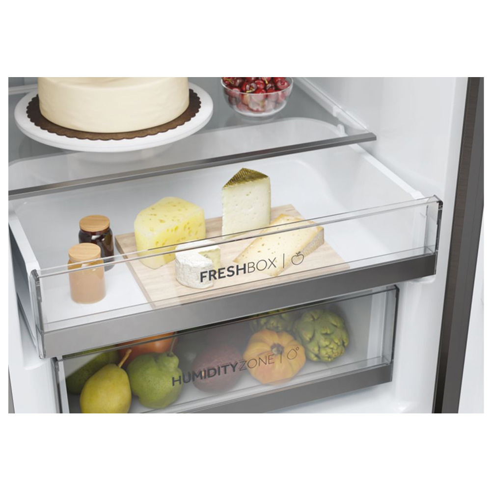 Frigider cu doua usi Haier HDW3620DNPD / 377 l / 200 cm / D / Negru photo 9