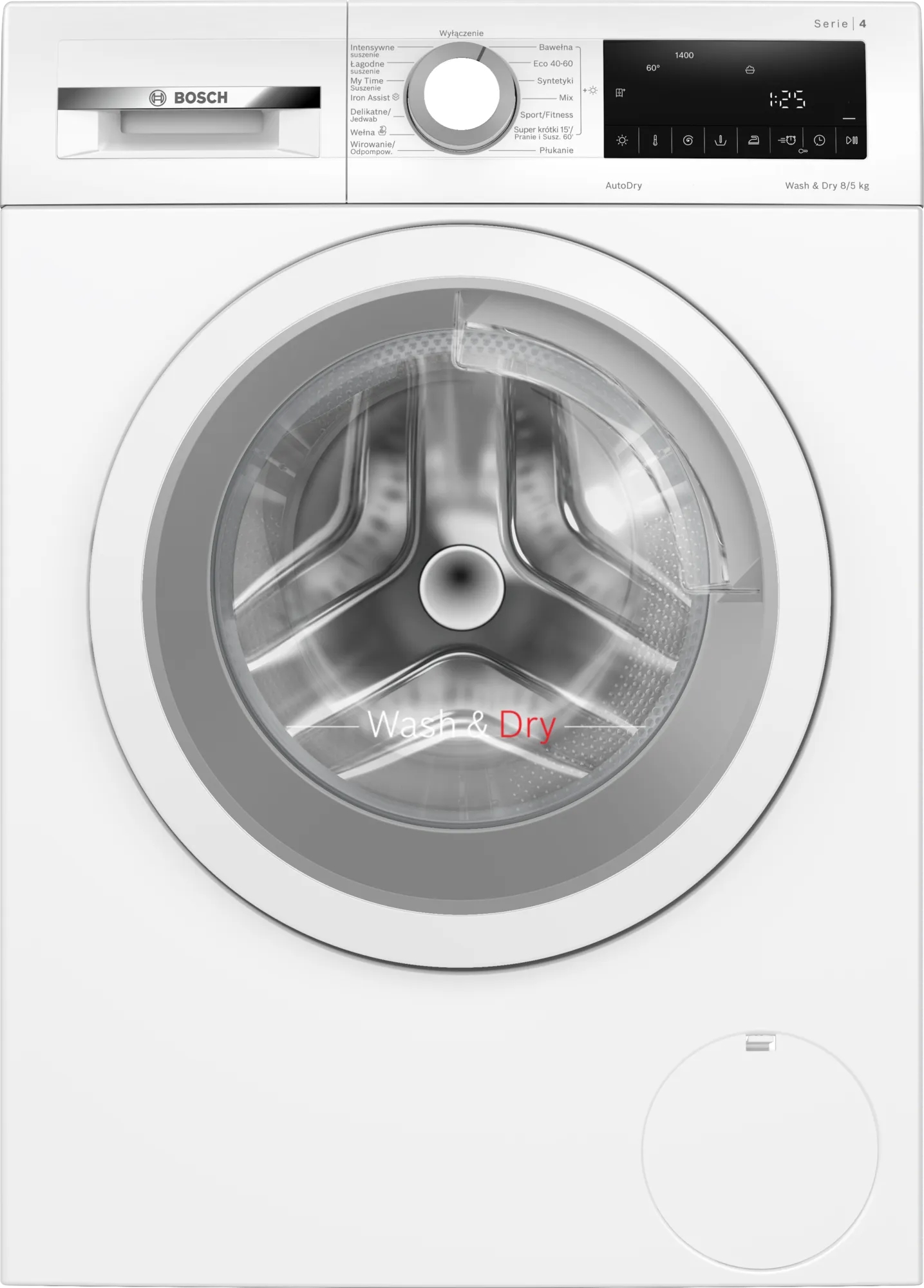 Masina de spalat/uscat Bosch WNA13401PL 8 kg /1400 rot/min /E /Alb photo 1 Masina de spalat/uscat Bosch WNA13401PL 8 kg /1400 rot/min /E /Alb photo 1