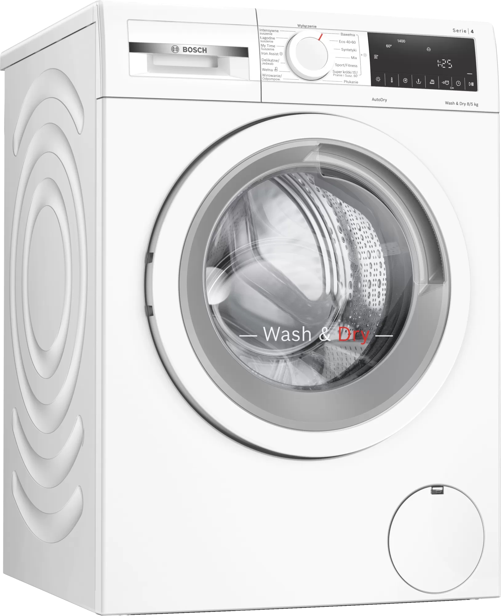 Masina de spalat/uscat Bosch WNA13401PL 8 kg /1400 rot/min /E /Alb photo 2
