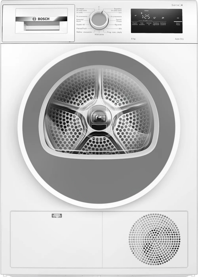 Сушильная машина Bosch WTH86277PL / 8 кг / A++ / Белый photo 1 Сушильная машина Bosch WTH86277PL / 8 кг / A++ / Белый photo 1