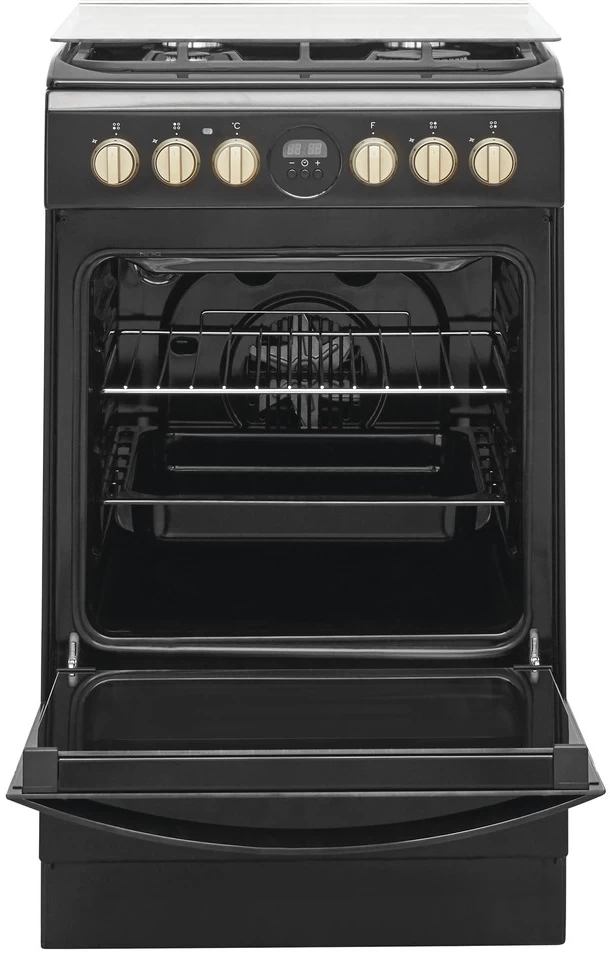 Газовая плита Indesit IS5G8CHB/PO / 4 конфорок / 50 см / Черный photo 2