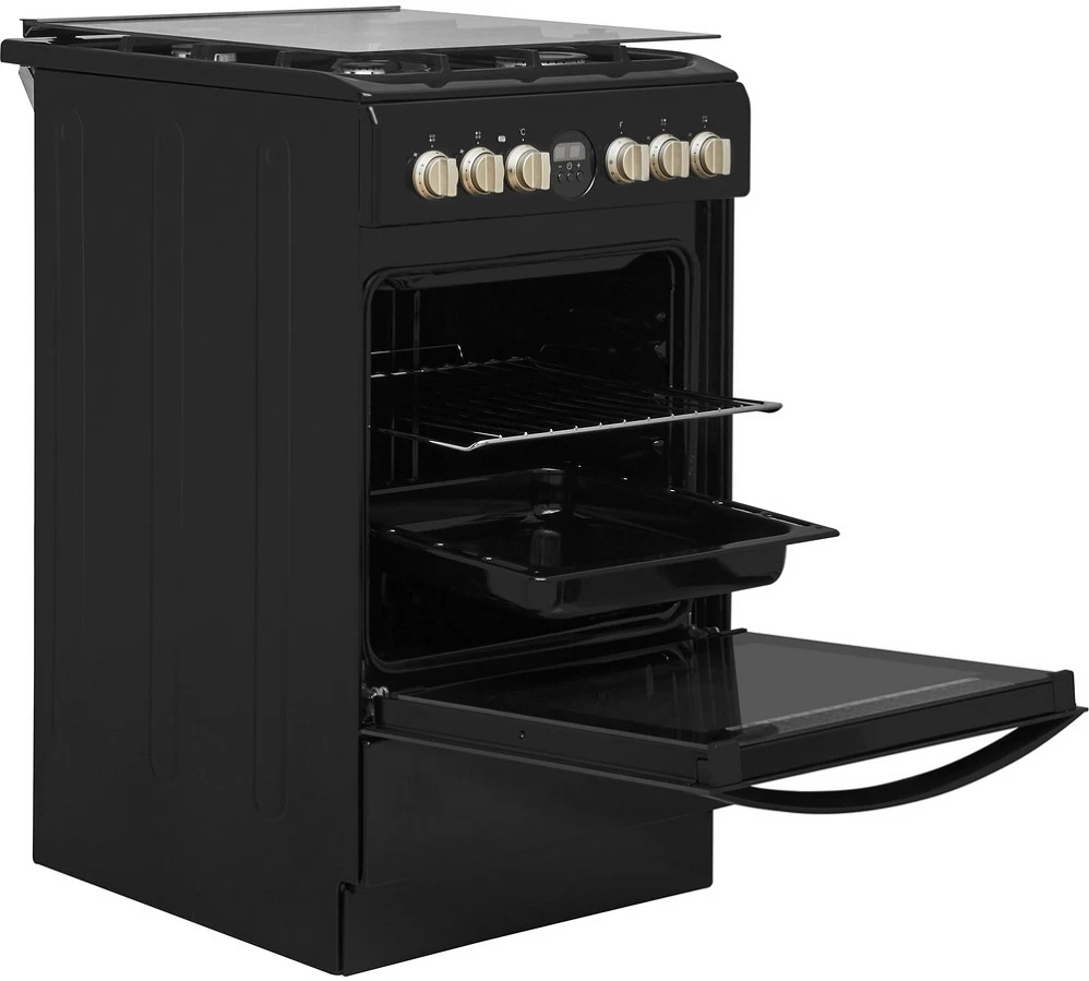 Газовая плита Indesit IS5G8CHB/PO / 4 конфорок / 50 см / Черный photo 3