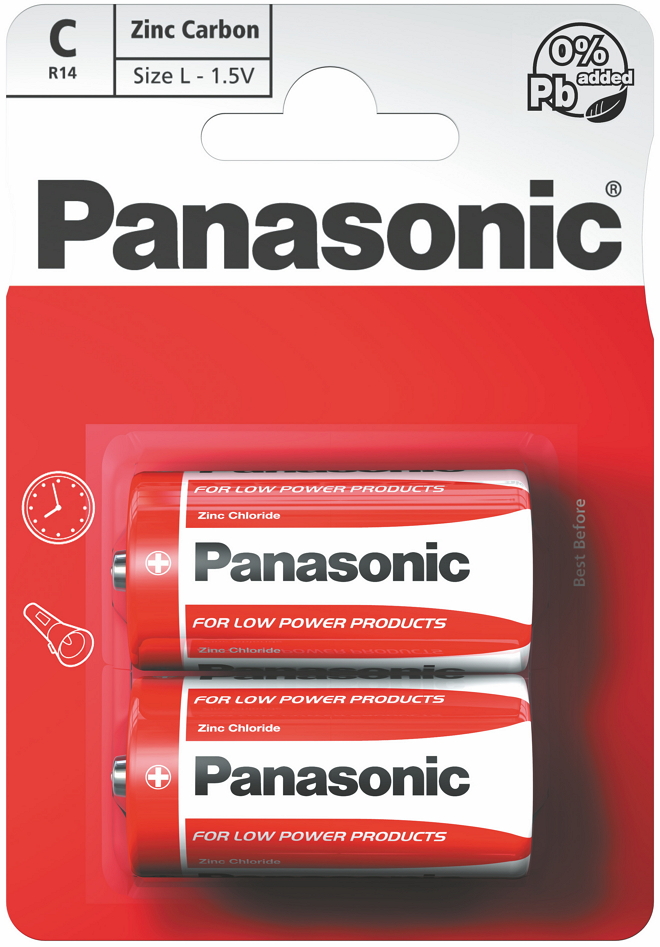 Baterie Panasonic R14REL/2BPR photo 1