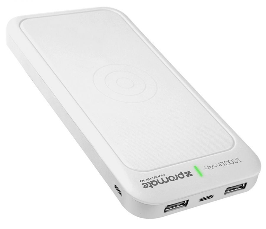 Acumulator extern Promate AuraVolt-10 White photo Acumulator extern Promate AuraVolt-10 White photo