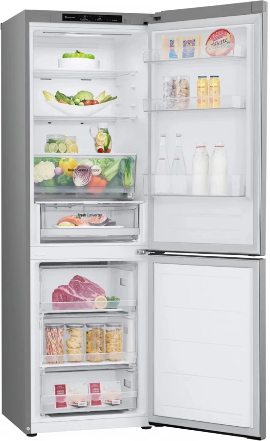 Frigider cu doua usi LG GBV3100DPY / 344 l / 186 cm / D / Gri photo 5
