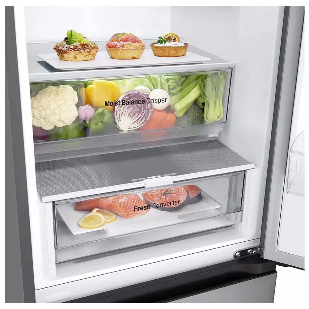 Холодильник двухдверный LG GBV3210DPY / 387 л / 203 см / D / Серый photo 7
