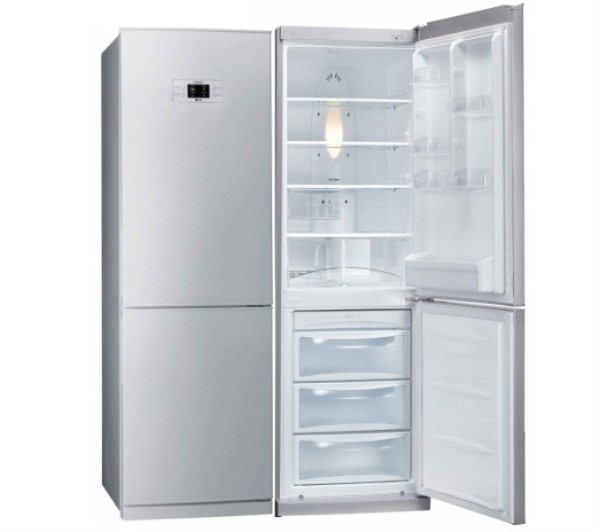 Frigider cu doua usi LG GRB399PLQA / 303 l / 189.6 cm / A / Gri photo 1