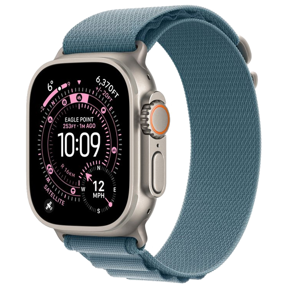 Ceas inteligent Apple Watch Ultra 3 GPS + Cellular 49mm Natural Titanium Case with Light Blue Alpine Loop - Small photo 1 Ceas inteligent Apple Watch Ultra 3 GPS + Cellular 49mm Natural Titanium Case with Light Blue Alpine Loop - Small photo 1