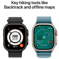 Ceas inteligent Apple Watch Ultra 3 GPS + Cellular 49mm Natural Titanium Case with Light Blue Alpine Loop - Medium thumbnav 5