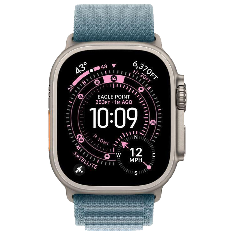 Ceas inteligent Apple Watch Ultra 3 GPS + Cellular 49mm Natural Titanium Case with Light Blue Alpine Loop - Large photo 1 Ceas inteligent Apple Watch Ultra 3 GPS + Cellular 49mm Natural Titanium Case with Light Blue Alpine Loop - Large photo 1
