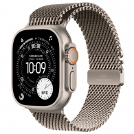 Ceas inteligent Apple Watch Ultra 3 GPS + Cellular 49mm Natural Titanium Case with Light Blue Alpine Loop - Small thumbnav 1