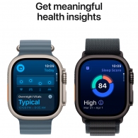 Ceas inteligent Apple Watch Ultra 3 GPS + Cellular 49mm Natural Titanium Case with Light Blue Alpine Loop - Small thumbnav 6