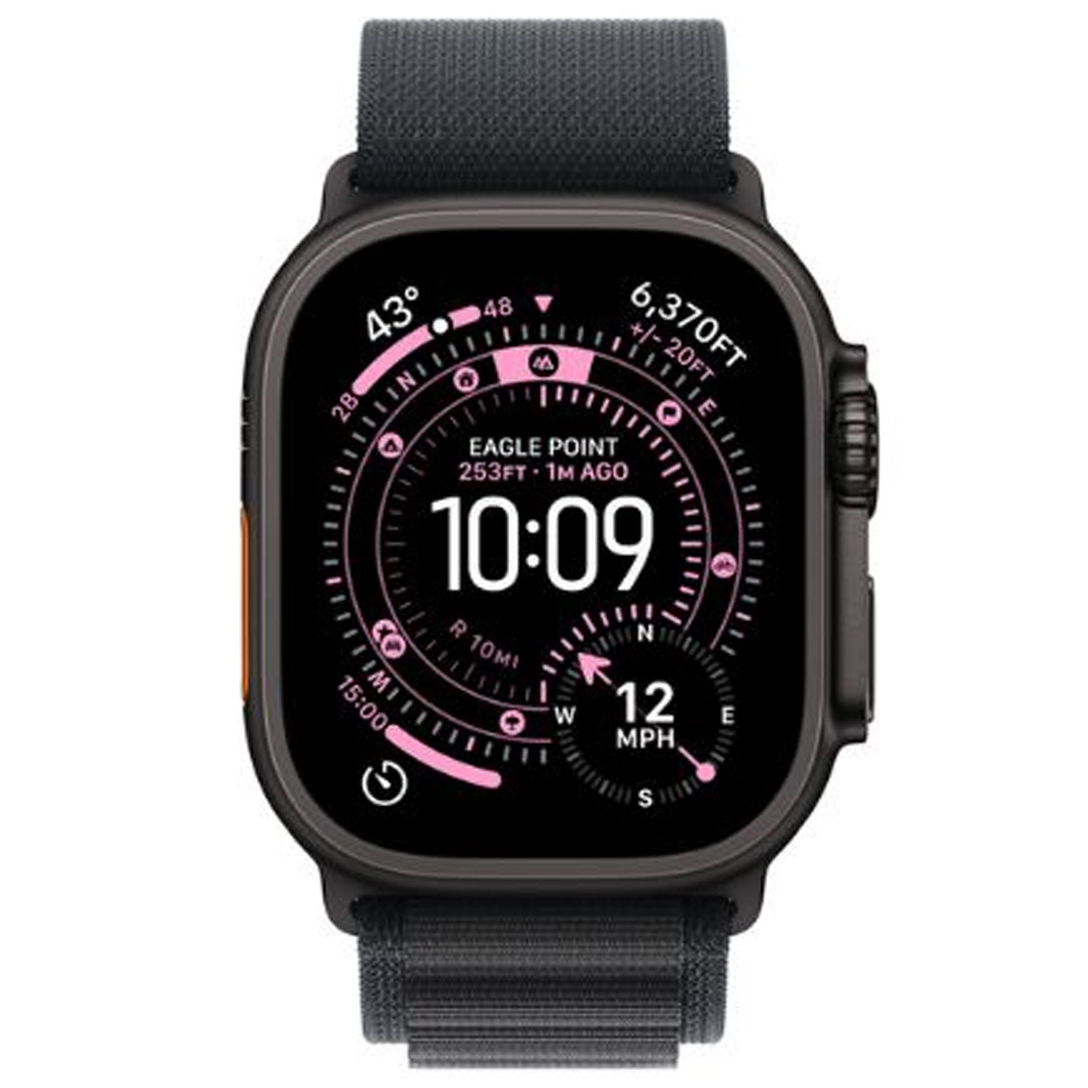 Ceas inteligent Apple Watch Ultra 3 GPS + Cellular 49mm Black Titanium Case with Black Alpine Loop - Medium photo 1 Ceas inteligent Apple Watch Ultra 3 GPS + Cellular 49mm Black Titanium Case with Black Alpine Loop - Medium photo 1