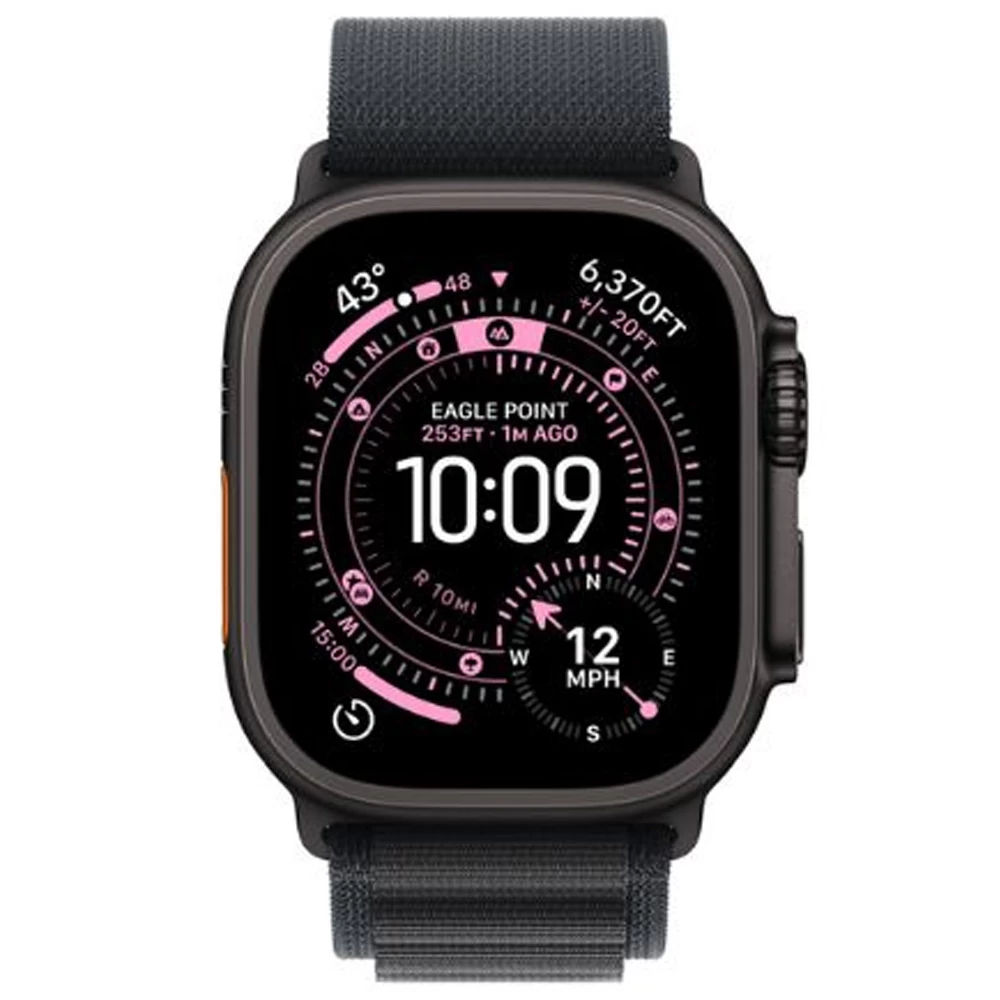 Смарт часы Apple Watch Ultra 3 GPS + Cellular 49mm Black Titanium Case with Black Alpine Loop - Medium photo 1