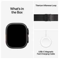Ceas inteligent Apple Watch Ultra 3 GPS + Cellular 49mm Black Titanium Case with Black Alpine Loop - Medium thumbnav 7