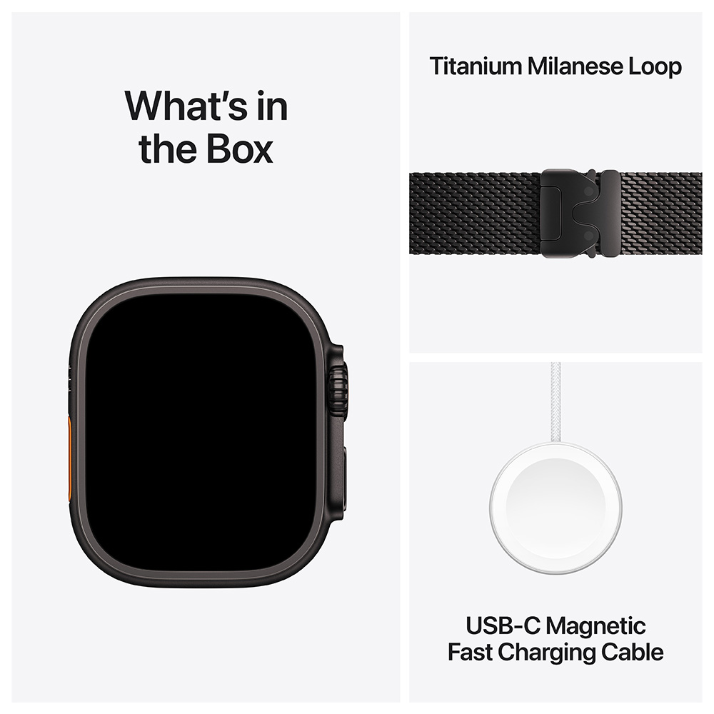 Ceas inteligent Apple Watch Ultra 3 GPS + Cellular 49mm Black Titanium Case with Black Alpine Loop - Large photo 7