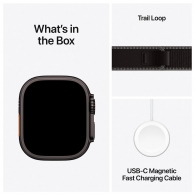 Смарт часы Apple Watch Ultra 3 GPS + Cellular 49mm Black Titanium Case with Black/Charcoal Trail Loop - M/L thumbnav 7