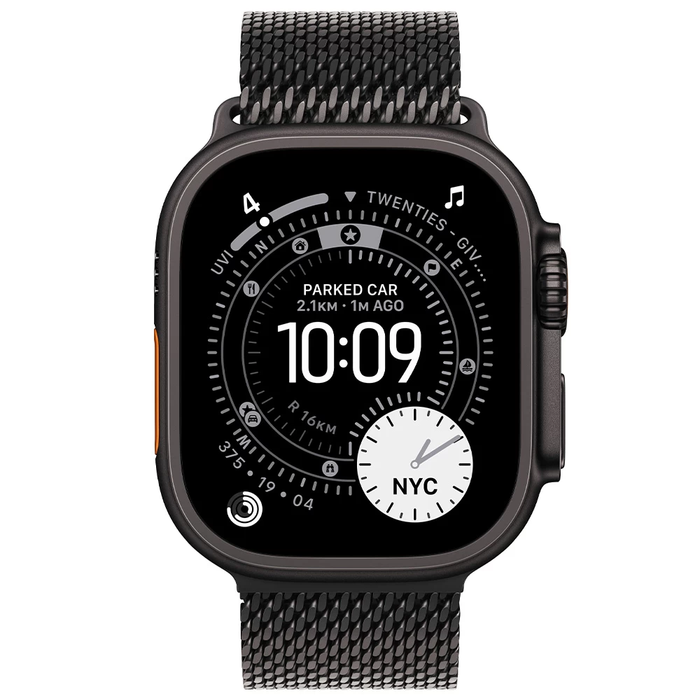 Смарт часы Apple Watch Ultra 3 GPS + Cellular 49mm Black Titanium Case with Black Titanium Milanese Loop - Small photo 2