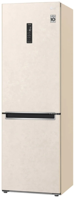 Frigider cu doua usi LG GA-B459MEQM / 374 l / 186 cm / A++ / Bej photo 2