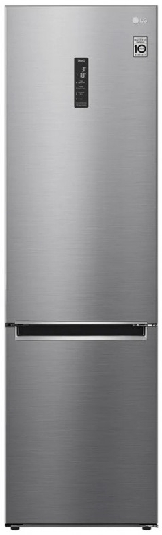 Холодильник двухдверный LG GAB509MMQM / 419 л / 203 см / A++ / Серый photo 1 Холодильник двухдверный LG GAB509MMQM / 419 л / 203 см / A++ / Серый photo 1
