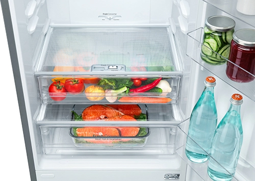 Frigider cu doua usi LG GAB499SMQZ / 360 l / 200 cm / A++ / Inox photo 4
