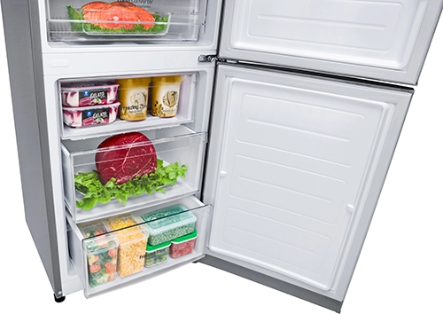 Frigider cu doua usi LG GAB499SMQZ / 360 l / 200 cm / A++ / Inox photo 5