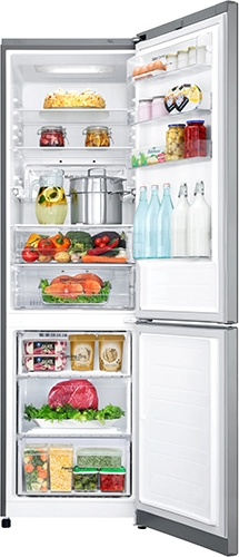 Frigider cu doua usi LG GAB499SMQZ / 360 l / 200 cm / A++ / Inox photo 7