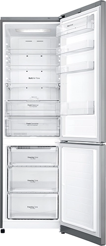Frigider cu doua usi LG GAB499SMQZ / 360 l / 200 cm / A++ / Inox photo 9