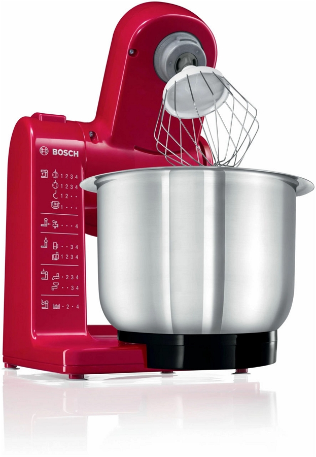 Robot de bucatarie Bosch MUM44R1, 4 trepte viteza, Rosu photo 1 Robot de bucatarie Bosch MUM44R1, 4 trepte viteza, Rosu photo 1