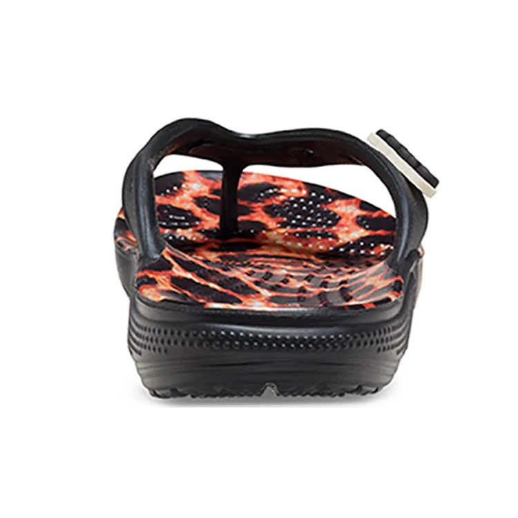 Шлепанцы Crocs Classic Animal Remix Flip / Унисекс / 36-37 / Черный photo 4