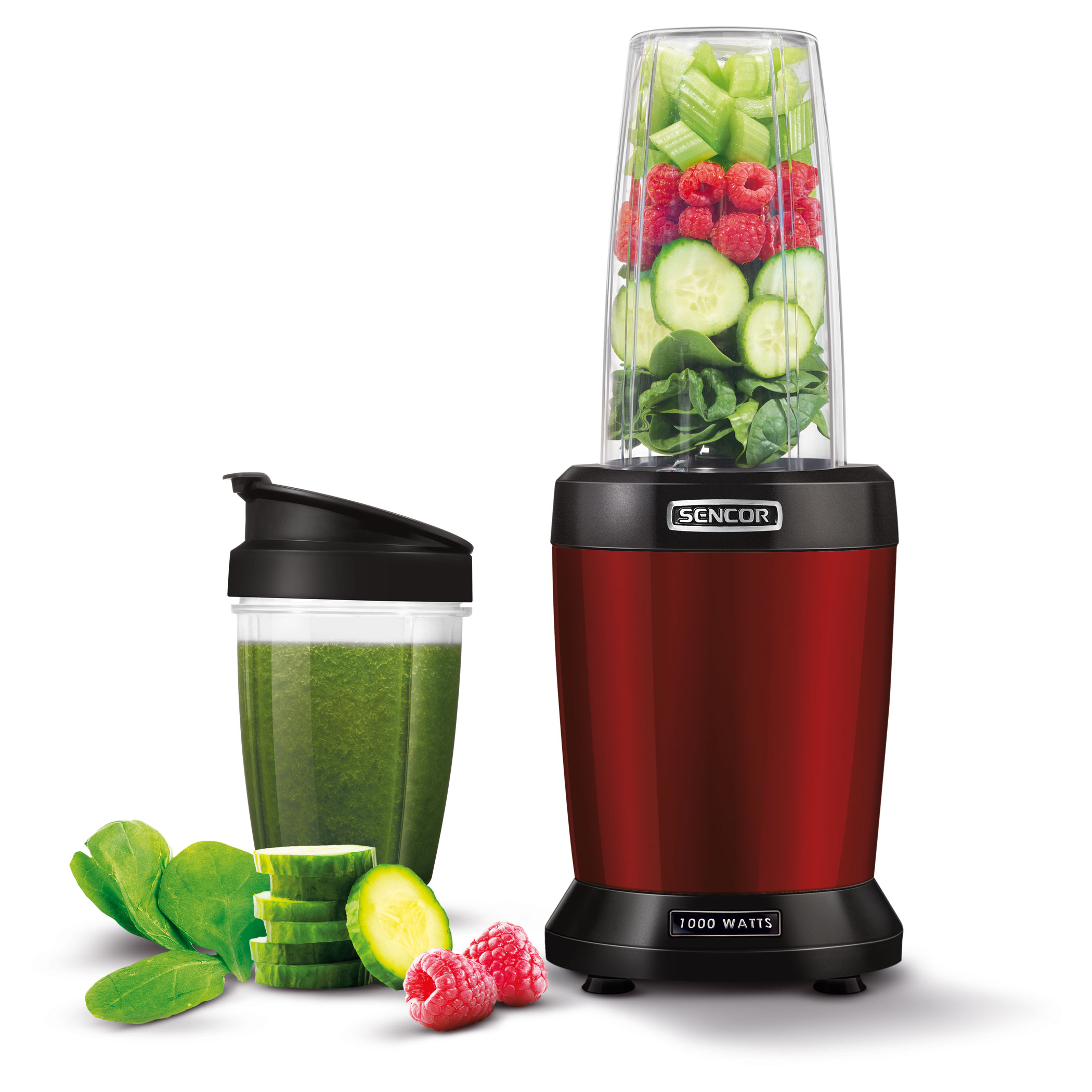 Blender pentru smoothie Smoothie Sencor SNB 4301RD Rosu / viteze / ml photo 9