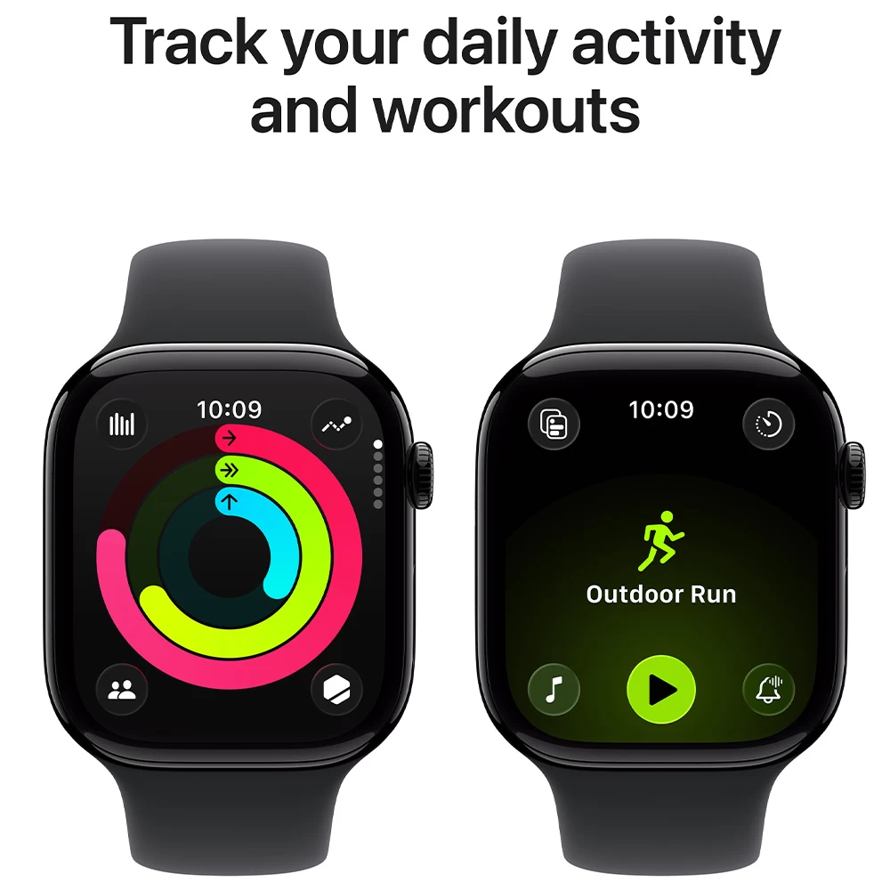 Смарт часы Apple Watch Series 11 GPS 42mm Jet Black Aluminium Case with Black Sport Band - S/M photo 4