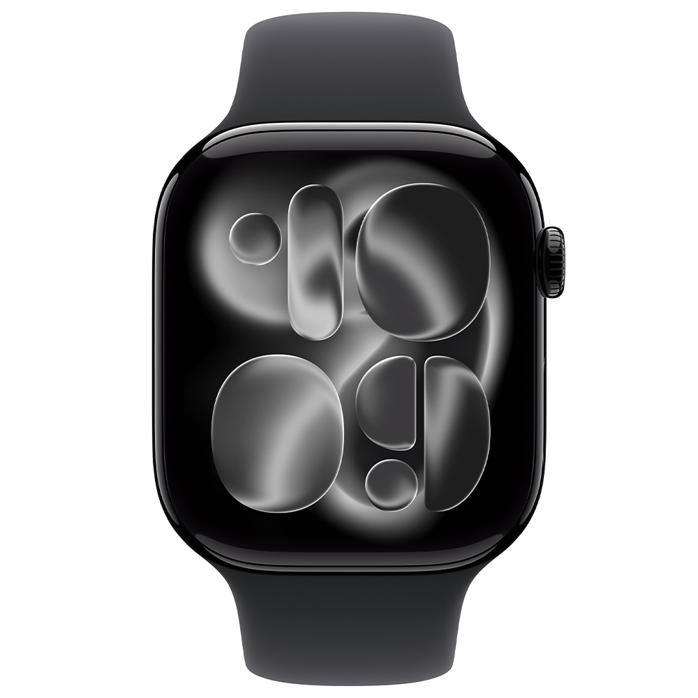 Смарт часы Apple Watch Series 11 GPS 42mm Jet Black Aluminium Case with Black Sport Band - M/L photo 2