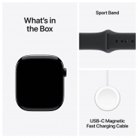 Смарт часы Apple Watch Series 11 GPS 42mm Jet Black Aluminium Case with Black Sport Band - M/L thumbnav 8