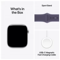 Ceas inteligent Apple Watch Series 11 GPS 42mm Silver Aluminium Case with Purple Fog Sport Band - M/L thumbnav 8