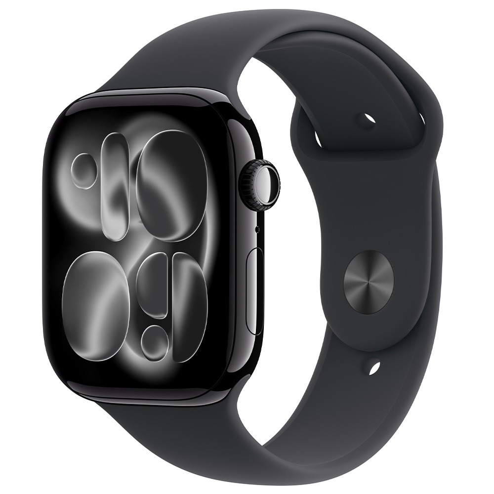 Смарт часы Apple Watch Series 11 GPS 46mm Jet Black Aluminium Case with Black Sport Band - S/M photo 1
