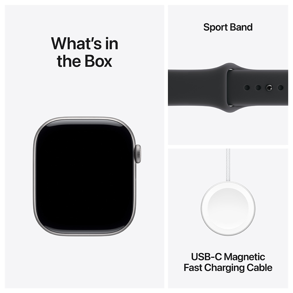 Смарт часы Apple Watch Series 11 GPS 46mm Space Grey Aluminium Case with Black Sport Band - S/M photo 8