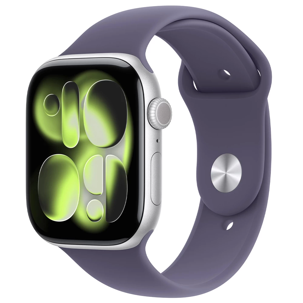 Ceas inteligent Apple Watch Series 11 GPS 46mm Silver Aluminium Case with Purple Fog Sport Band - M/L photo 1