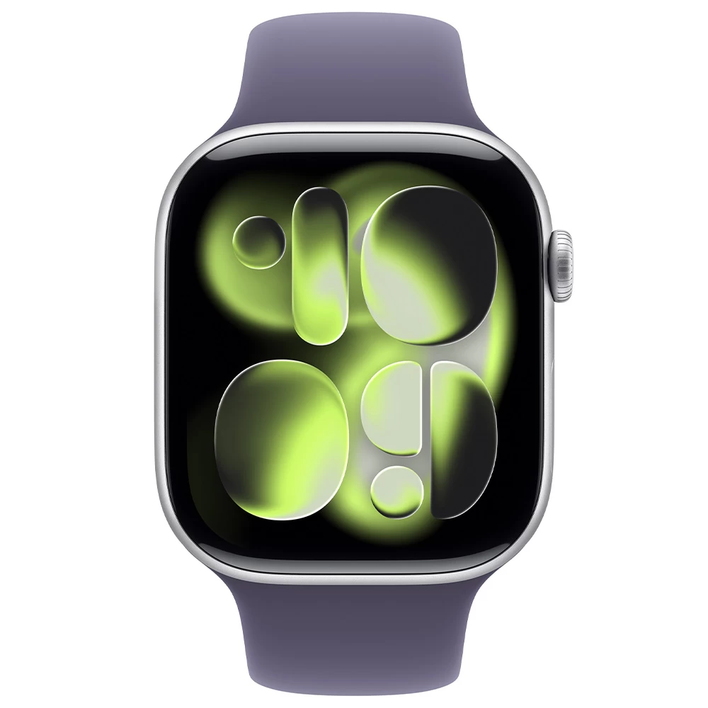 Ceas inteligent Apple Watch Series 11 GPS 46mm Silver Aluminium Case with Purple Fog Sport Band - M/L photo 2