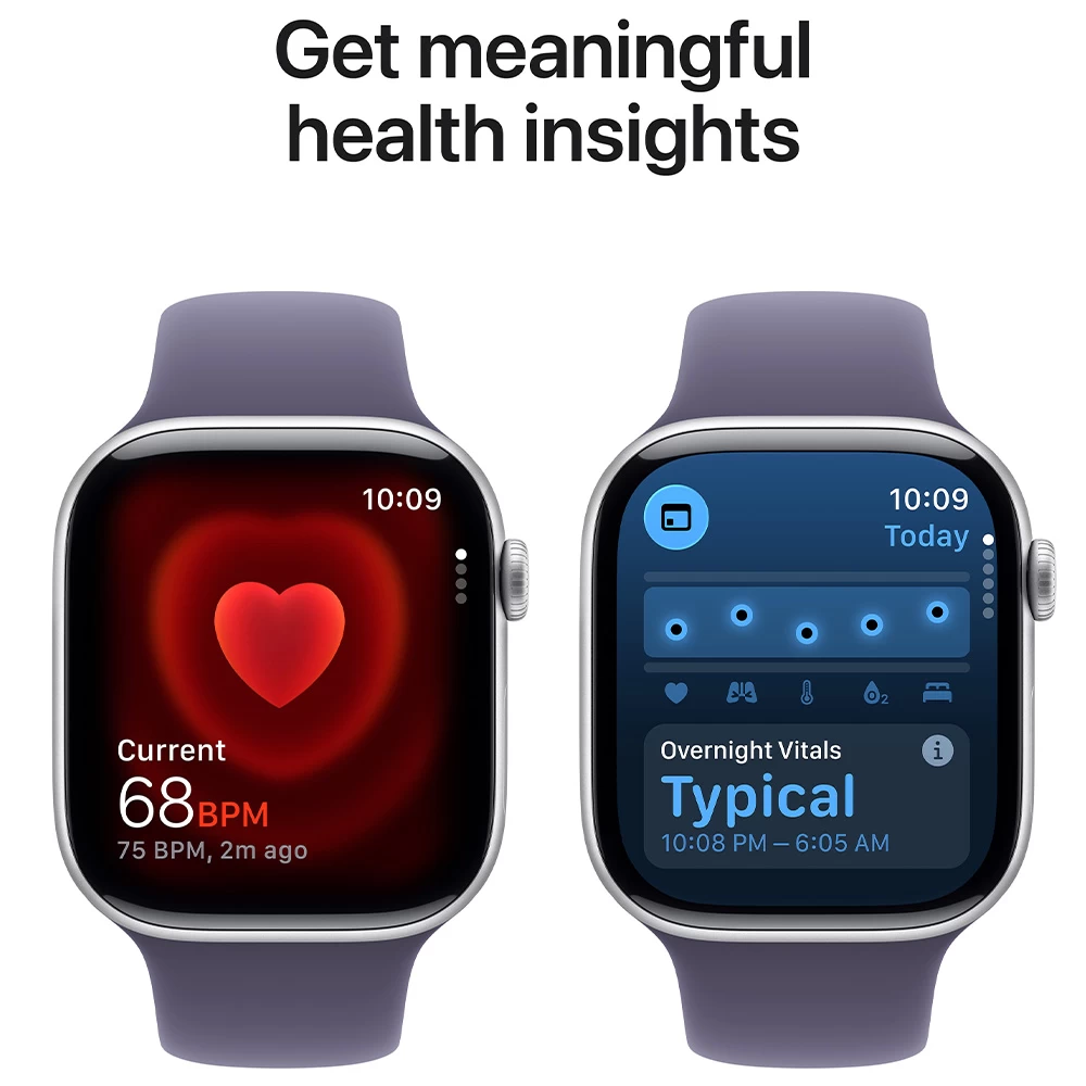 Ceas inteligent Apple Watch Series 11 GPS 46mm Silver Aluminium Case with Purple Fog Sport Band - M/L photo 5