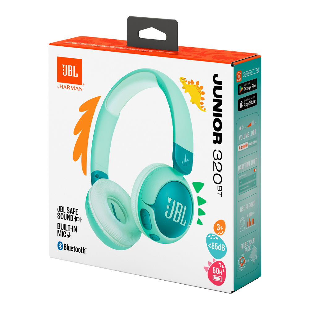 Căști JBL JR320BT Green Fara fir / Pentru copii / Green photo 8