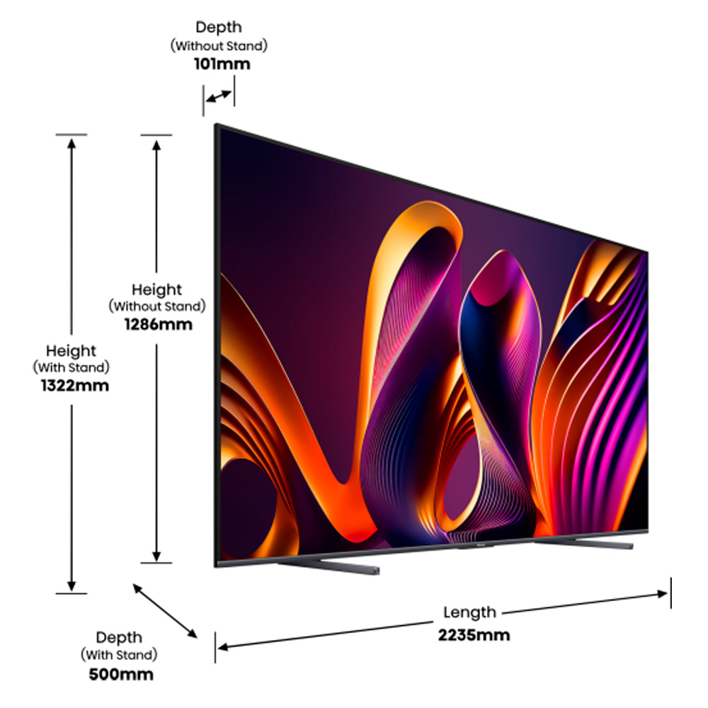 Телевизор Hisense 100E7NQPRO / 100" / QLED / UHD 4K photo 7