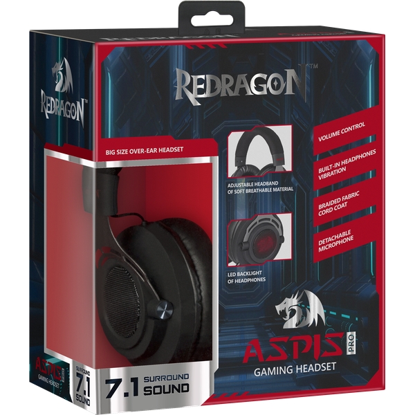 Căști Defender Aspis Pro Negru Cu fir / Gaming / Negru photo 8